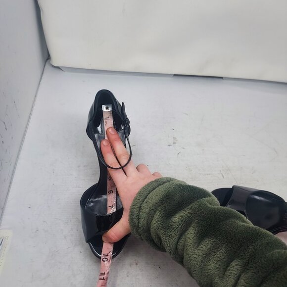 Christian Louboutin Black Sandaloo Patent Platform Sandal - Picture 8 of 13